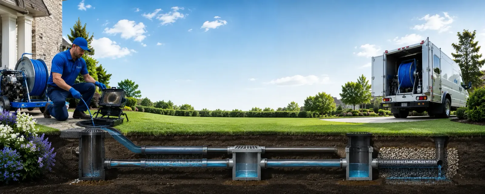 Outdoor drain cleaning information for Douds, IA
